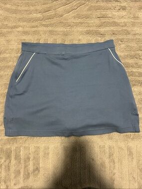 adidas Blue Mini Skort with White Piping